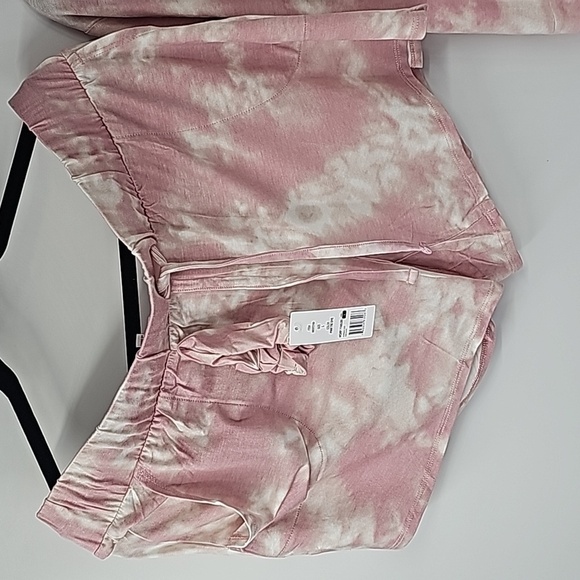 Wildfox 2Piece Shorts & Top Lounge Set Pink Tye Dye - Picture 8 of 12